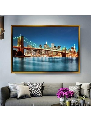 Giyense Altın Çerçeveli Dekoratif Tablo T767