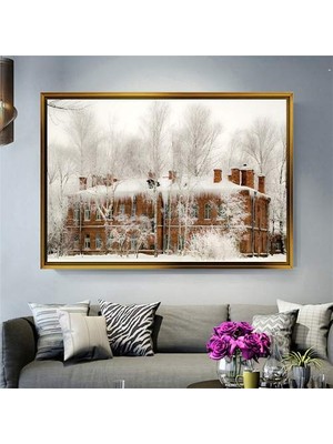 Giyense Altın Çerçeveli Dekoratif Tablo T1061