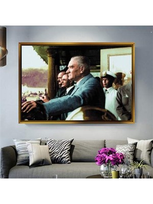 Giyense Altın Çerçeveli Dekoratif Tablo T772