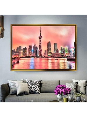 Giyense Altın Çerçeveli Dekoratif Tablo T1302