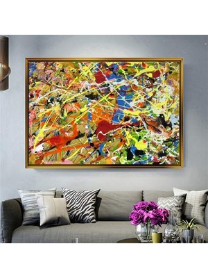 Giyense Altın Çerçeveli Dekoratif Tablo T911