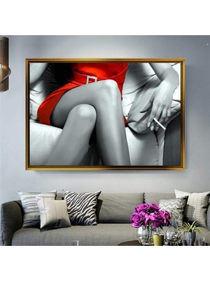 Giyense Altın Çerçeveli Dekoratif Tablo T1101