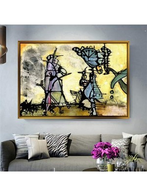 Giyense Altın Çerçeveli Dekoratif Tablo T530