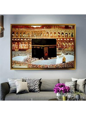 Giyense Altın Çerçeveli Dekoratif Tablo T1237