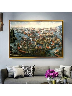 Giyense Altın Çerçeveli Dekoratif Tablo T1316