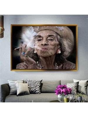 Giyense Altın Çerçeveli Dekoratif Tablo T1423