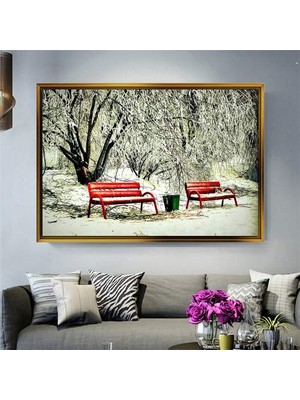 Giyense Altın Çerçeveli Dekoratif Tablo T1059