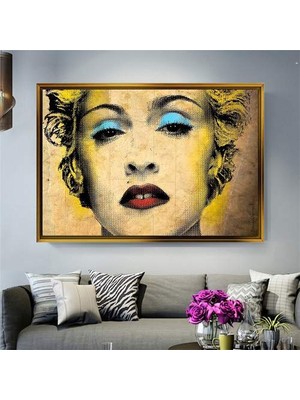 Giyense Altın Çerçeveli Dekoratif Tablo T1252