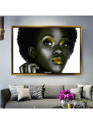 Giyense Altın Çerçeveli Dekoratif Tablo T1360