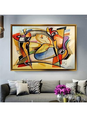 Giyense Altın Çerçeveli Dekoratif Tablo T1022