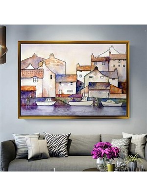 Giyense Altın Çerçeveli Dekoratif Tablo T1026