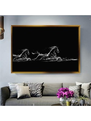 Giyense Altın Çerçeveli Dekoratif Tablo T1109