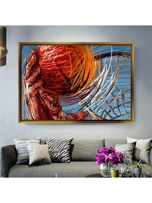 Giyense Altın Çerçeveli Dekoratif Tablo T1525