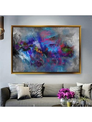 Giyense Altın Çerçeveli Dekoratif Tablo T824