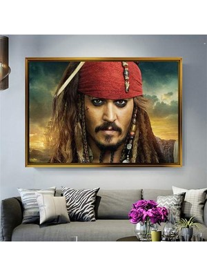 Giyense Altın Çerçeveli Dekoratif Tablo T1370