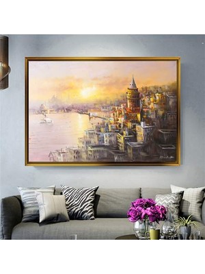 Giyense Altın Çerçeveli Dekoratif Tablo T1664