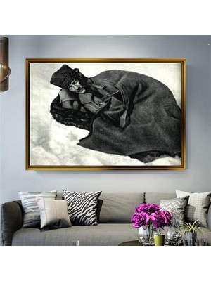 Giyense Altın Çerçeveli Dekoratif Tablo T834