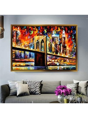 Giyense Altın Çerçeveli Dekoratif Tablo T808