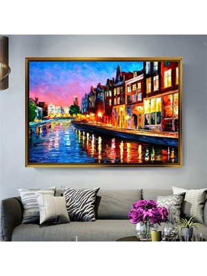 Giyense Altın Çerçeveli Dekoratif Tablo T1416