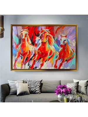 Giyense Altın Çerçeveli Dekoratif Tablo T752