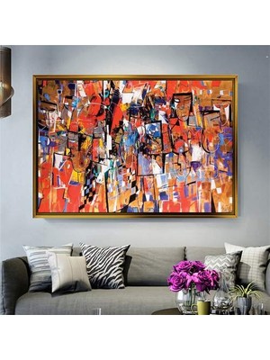 Giyense Altın Çerçeveli Dekoratif Tablo T1400