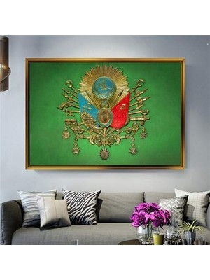 Giyense Altın Çerçeveli Dekoratif Tablo T1411