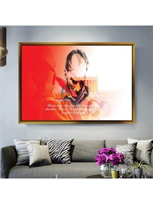 Giyense Altın Çerçeveli Dekoratif Tablo T1548