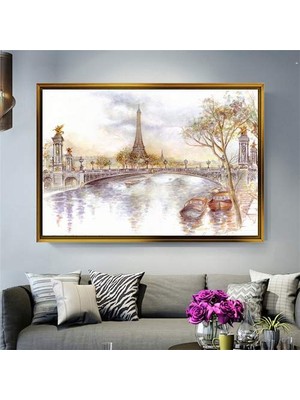 Giyense Altın Çerçeveli Dekoratif Tablo T1158