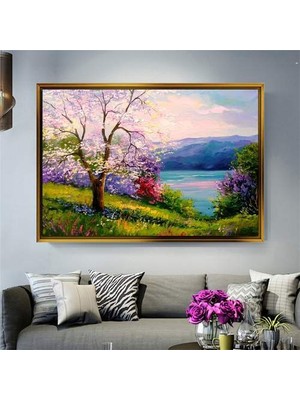 Giyense Altın Çerçeveli Dekoratif Tablo T1304