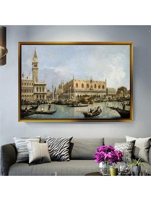 Giyense Altın Çerçeveli Dekoratif Tablo T1331