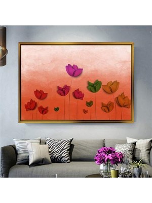 Giyense Altın Çerçeveli Dekoratif Tablo T1674