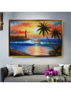 Giyense Altın Çerçeveli Dekoratif Tablo T1334