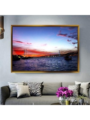 Giyense Altın Çerçeveli Dekoratif Tablo T1770