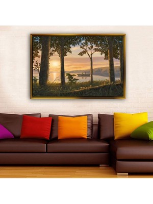 Giyense Altın Çerçeveli Dekoratif Tablo T1839