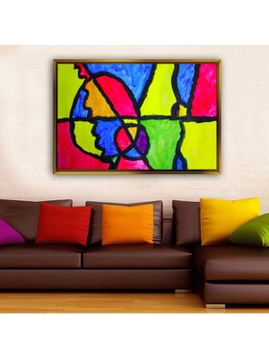 Giyense Altın Çerçeveli Dekoratif Tablo T1830