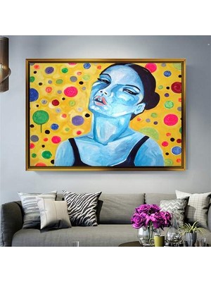 Giyense Altın Çerçeveli Dekoratif Tablo T1124