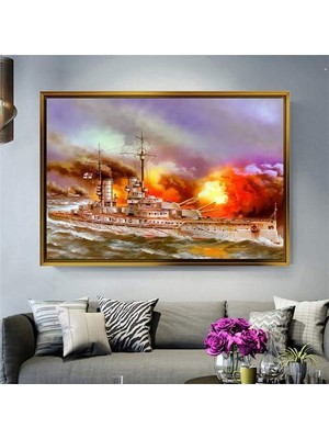 Giyense Altın Çerçeveli Dekoratif Tablo T1431