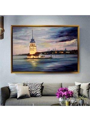 Giyense Altın Çerçeveli Dekoratif Tablo T1762