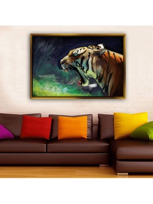 Giyense Altın Çerçeveli Dekoratif Tablo T1868