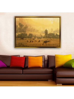 Giyense Altın Çerçeveli Dekoratif Tablo T2014