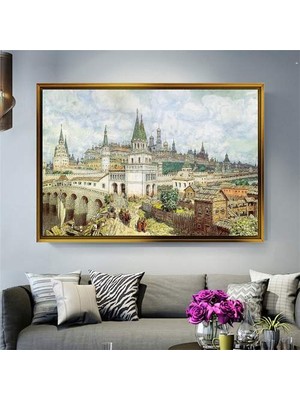 Giyense Altın Çerçeveli Dekoratif Tablo T1263