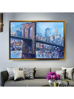 Giyense Altın Çerçeveli Dekoratif Tablo T1291