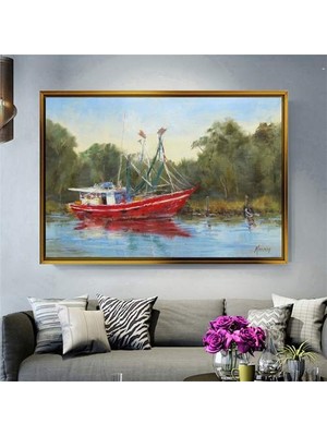 Giyense Altın Çerçeveli Dekoratif Tablo T2120