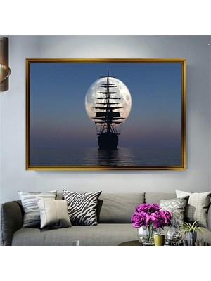 Giyense Altın Çerçeveli Dekoratif Tablo T1451