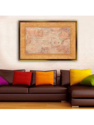 Giyense Altın Çerçeveli Dekoratif Tablo T1888