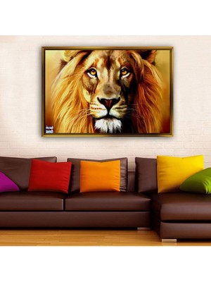 Giyense Altın Çerçeveli Dekoratif Tablo T1901