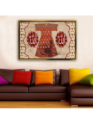 Giyense Altın Çerçeveli Dekoratif Tablo T1982