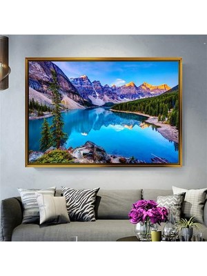 Giyense Altın Çerçeveli Dekoratif Tablo T1824