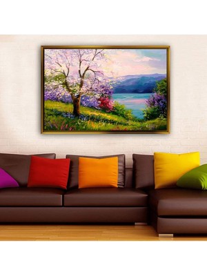 Giyense Altın Çerçeveli Dekoratif Tablo T2029