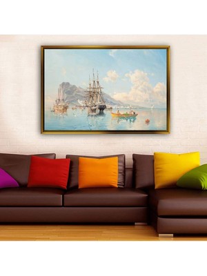 Giyense Altın Çerçeveli Dekoratif Tablo T1852